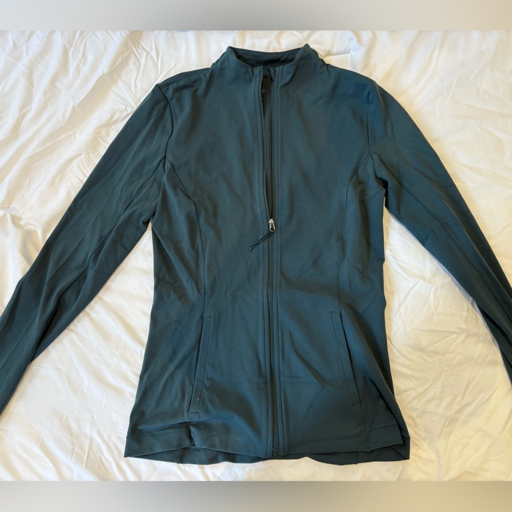 Dark Teal Full-Zip Jacket